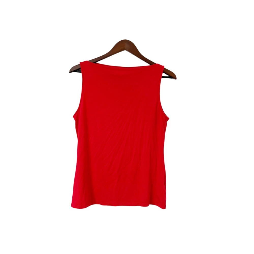 Kenar Red Modal Blend Sleeveless Tank Top Size Large
